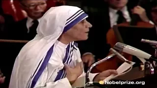 Madre Teresa de Calcutá no Prêmio Nobel da Paz