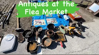 Antiquing at Jacksonville Fl Flea Market Shopping for Antiques & Vintage Treasure hunt with me video