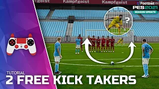 PES 2021 | 🎯 2 Free Kick Takers (Tutorial)