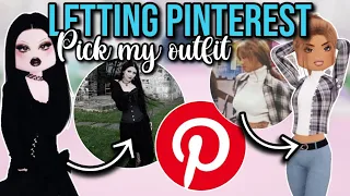 LETTING PINTEREST PICK OUT MY OUTFIT IN DRESS TO IMPRESS | Roblox Dress To Impress Part 3