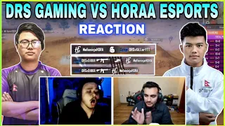 Cr7 Horaa & Ansh YT Reacts to DRS Gaming vs Horaa Esports 😱| DRS Delta 1v2 Horaa Esports