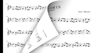 A TIME FOR US  (Romeo and Juliet backing track sheet music - per soprano sax Tony Battaglia)