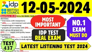 IELTS Listening Practice Test 2024 with Answers | 12.05.2024 | Test No - 437