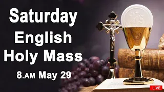 Holy Mass | Saturday Mass | English Holy Mass | 29 May | 8.00 AM | Daily Mass