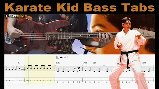 You're the best BASS COVER (with Tabs and Sheet) -  Joe Esposito/Bill Conti soundtrack