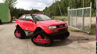 Audi Quattro med bandtillsats