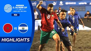 Morocco VS El Salvador | HIGHLIGHTS | El Salvador Beach Soccer Cup 2024