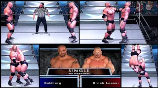 Goldberg vs Brock Lesnar WWE SmackDown here comes the pain