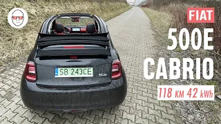 Fiat 500e Cabrio RED 118 test PL Pertyn Ględzi