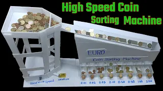 DIY Automatic Coin Sorting Machine from Cardboard/How to Make Coin Sorting Machine from Cardboard