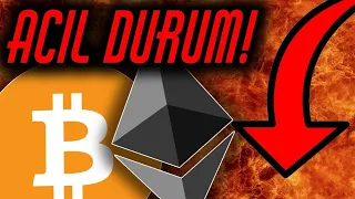 🚨 ACİL DURUM! BITCOINDE DÜŞÜŞ NEREYE KADAR DEVAM EDECEK? | ALTCOINLERDE SON DURUM! | BTC ETH ANALİZ