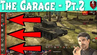 Explaining the Garage Layout Part 2 - Left Side of Screen - World of Tanks Blitz