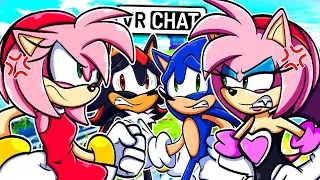 Sonic, Shadow & Amy Meet Amy Rouge! (VR Chat)