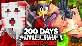 I Survived 200 Days In The MUTANT NETHER!