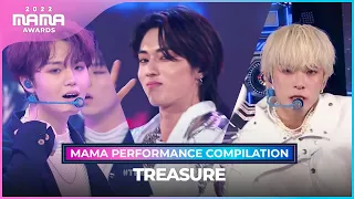 [#2022MAMA] TREASURE(트레저) MAMA PERFORMANCE COMPILATION (2022 MAMA 수상자 역대 마마 무대 모아보기)