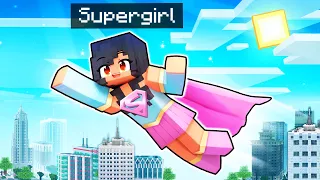 Playing As SUPERGIRL In Minecraft!