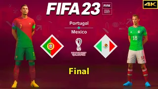 FIFA 23 - PORTUGAL vs. MEXICO - FIFA World Cup Final - Ronaldo vs. Guardado - PS5™ [4K]