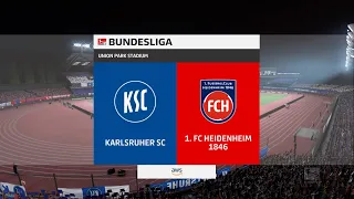 FIFA 22 | Karlsruher SC vs FC Heidenheim 1846 - Bundesliga 2 | 10/09/2022/ | Gameplay