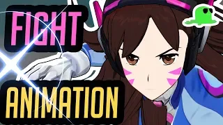 D.Vangelion in the Franxx - D.Va UNLEASHED - (Overwatch Fight Animation)