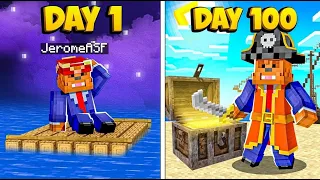 I Survived 100 Days As A Pirate In Minecraft