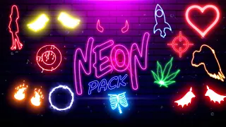 Neon Effect Pack | Neon Pack | Neon FX Pack for Kinemaster , Alight Motion | Neon Overlay