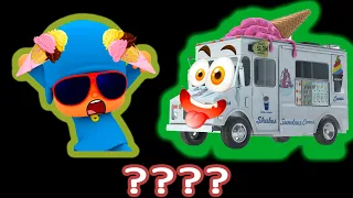 Pocoyo crazy & Ice Cream Truck Go Away Sound Variations in 51 Seconds