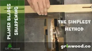 🟢 Old Planer Blades Sharpening & Aligning. The Simplest Method