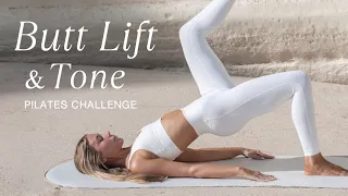 5 MIN BUTT LIFT & TONE PILATES | 7 Day Pilates Challenge | Workout 5