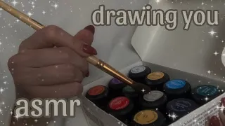 asmr drawing you | tapping 🎨🖌️