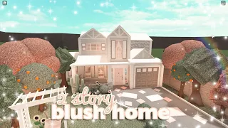 blush 2 story home (108k) ❀| bloxburg speedbuild | luminto