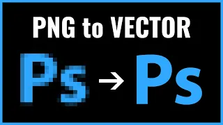 How to Convert PNG to Vector in Photoshop 2024