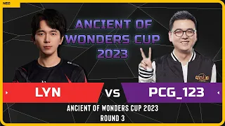 WC3 - [ORC] Lyn vs Pcg_123 [UD] - Round 3 - Ancient of Wonders Cup 2023
