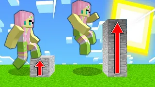 Fluttershy In MINECRAFT But EVERY JUMP Is 1000 FEET!