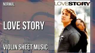 Violin Sheet Music: How to play Love Story by Richard Clayderman