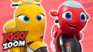 Santacycle⚡️Little Buster ⚡️ Motorcycle Cartoon | Ricky Zoom