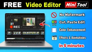 Best video editing software for PC in free without watermark | MiniTool Movie Maker Tutorial 🔥