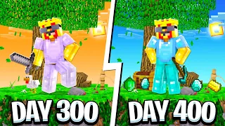 I Spent 400 Days in Minecraft Cubecraft Skyblock... Here's What Happened...