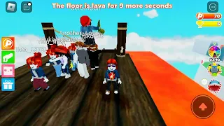 (Roblox the floor is lava) gameplay #roblox #gaming