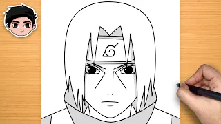 How to Draw Itachi Uchiha from Naruto | Easy Step-by-Step