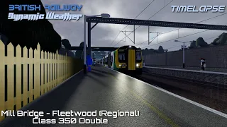 Mill Bridge - Fleetwood Timelapse (Class 350 Route Visual) | British Railway | Roblox