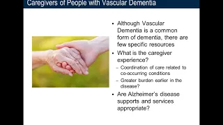 2019 NADRC Webinar (June 4, 2019): Caregiving for People with Non Alzheimer’s Dementia