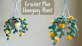 Crochet Mini Hanging Plant Tutorial