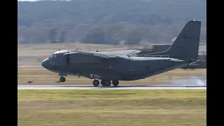 RAAF Spartan C27J departing Canberra Airport on 14 Sep 2023