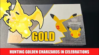 Hunting Golden Charizards in Celebrations Ultra Premium Boxes