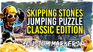 Guild Wars 2 - Skipping Stones Jumping Puzzle With TacO Markers