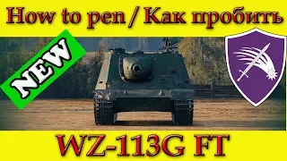 How to penetrate WZ-113G FT weak spots - World Of Tanks
