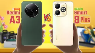 Redmi A3 Vs Infinix Smart 8 Plus | Full Comparison 🔥 Which one is best ?