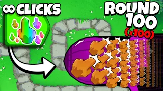 LVL 11 Clicker vs 100X Bloons in BTD6