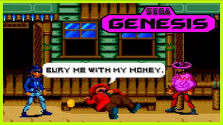 Sega Genesis Gameplay - Sunset Riders [2 Players] [4K,60fps]