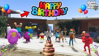 franklin birthday celebration in gta 5 | shinchan celebrate franklin birthday party